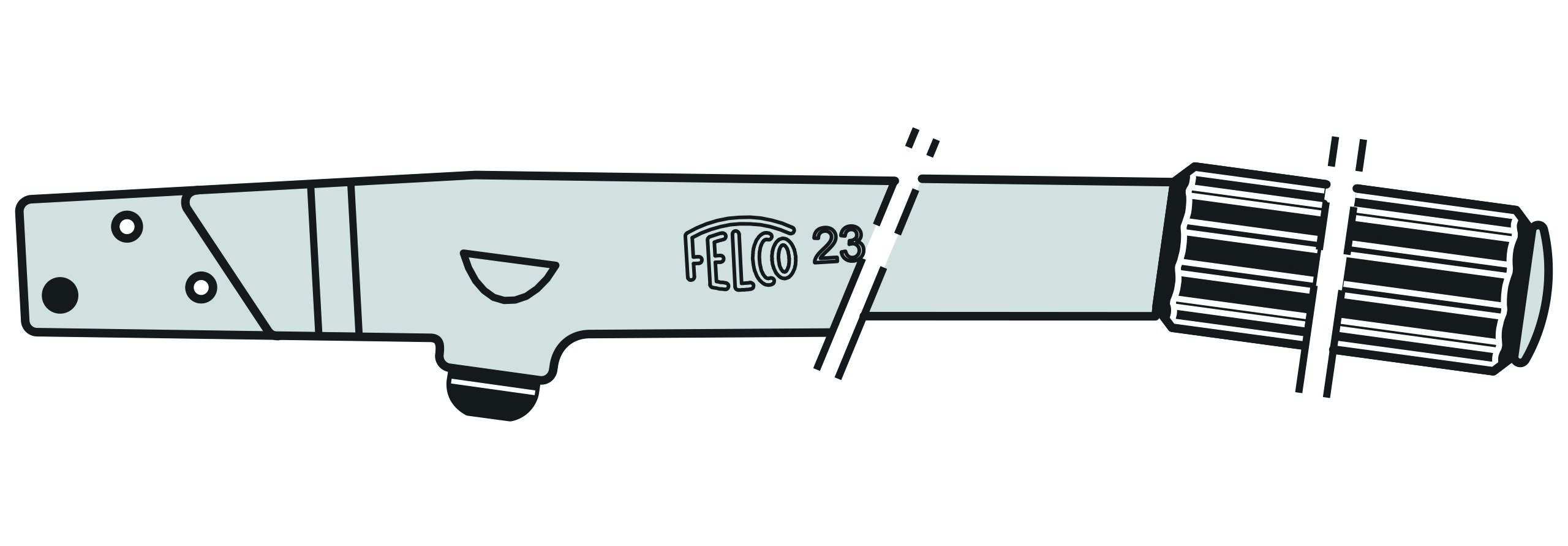 Arm met kunststof omhulsel Felco 23 (23/1)