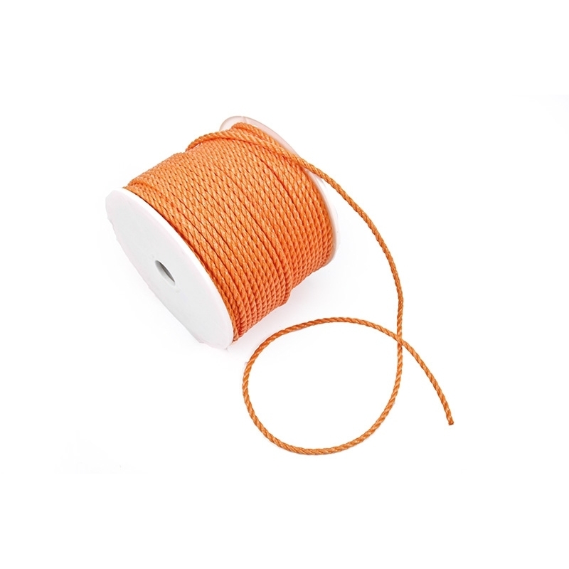 Polysoftkoord oranje 3-draad  dia 6mm/100m