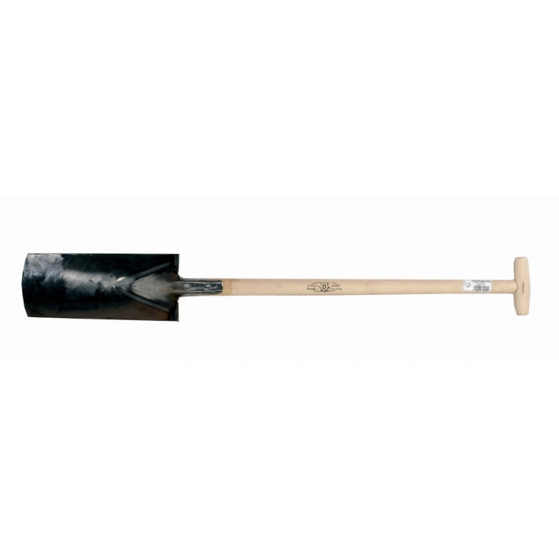 Grondwerkspade (14/36/2,5) met T-steel in hickory