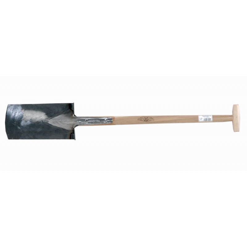 Hofspade zwaar (160/330/3) met T-steel in hickory+lange veer