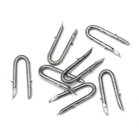 Krammen in U-vorm met weerhaken dia4 4cm/5kg (+/-650st)