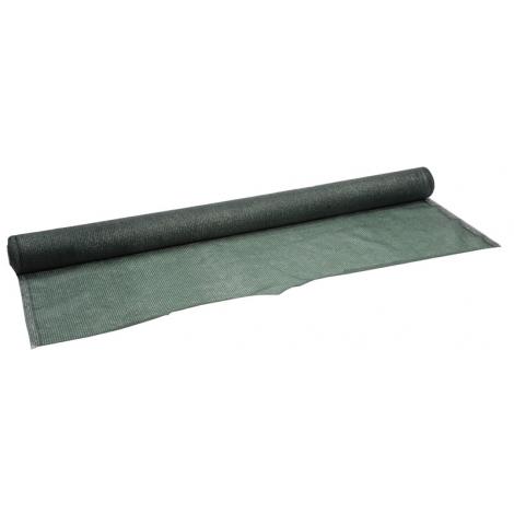 Schaduwhalnet zonder knoopsgatbanen 2x100m 74%112gr/m² groen