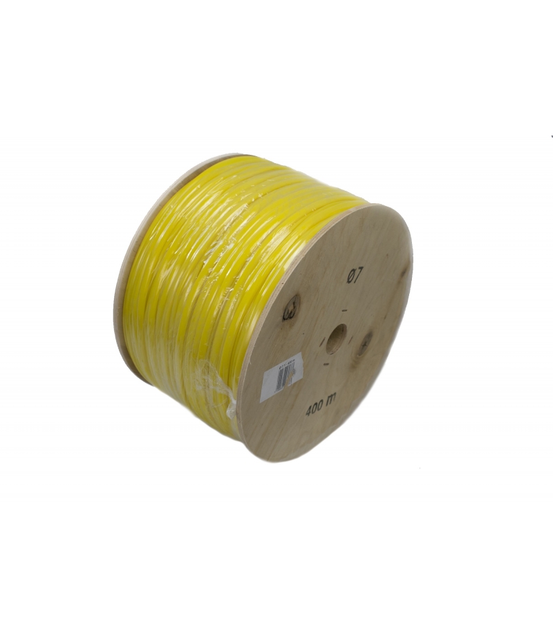 Plastiekgaine geel 7mm spoel T30 / 400m