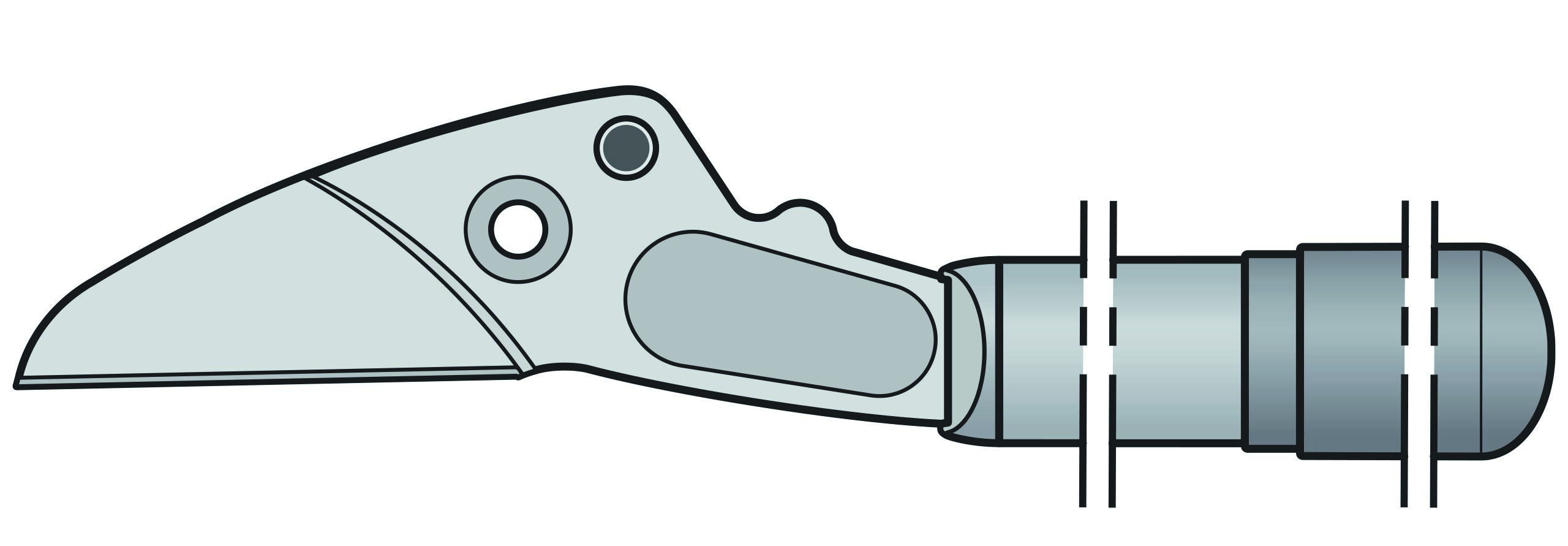 Handgreep met bovenmes Felco 230 (230/1)