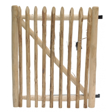 Kastanje poort 1,2m hoog x 1,2m breed + beslag