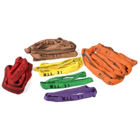 Hijsband geel 150cm 3 ton
