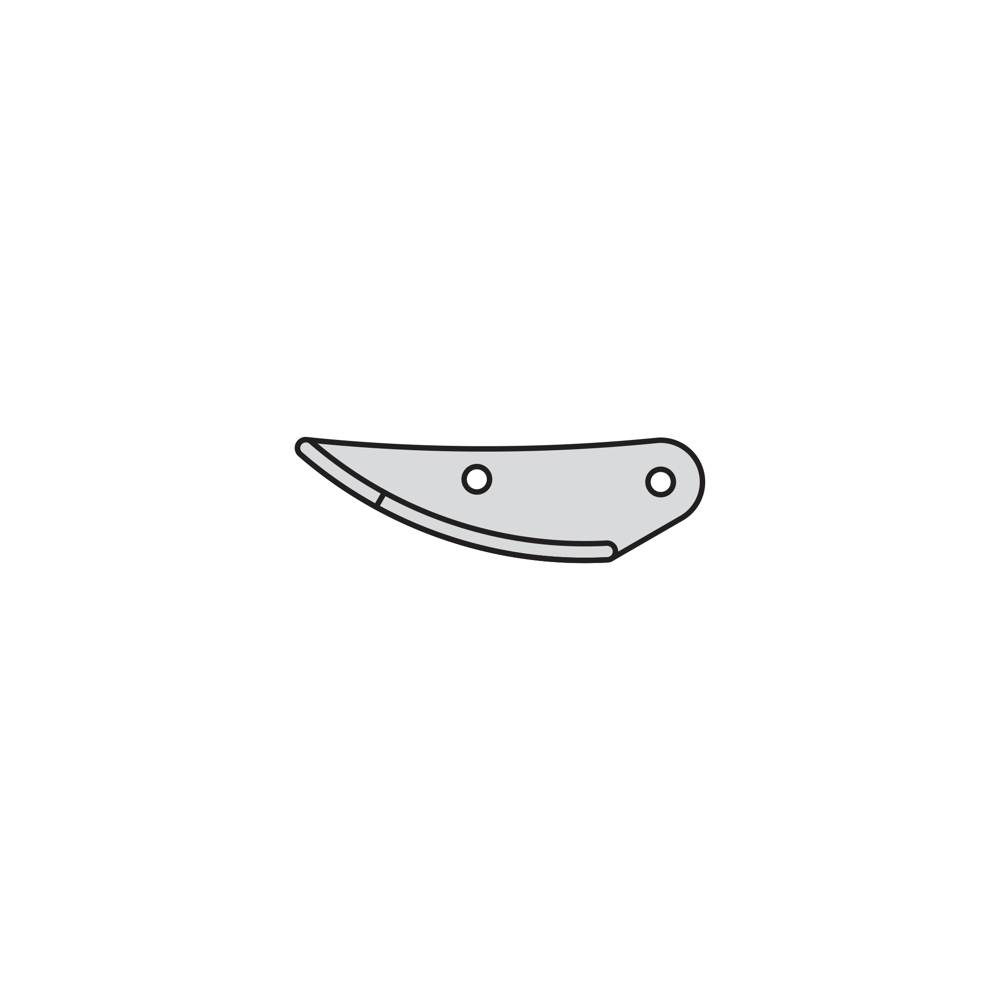 Klemstuk bovenmes Felco 100 (100/37)