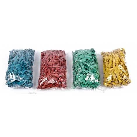 Kluitelastieken natuur 120/10mm /kg=420st