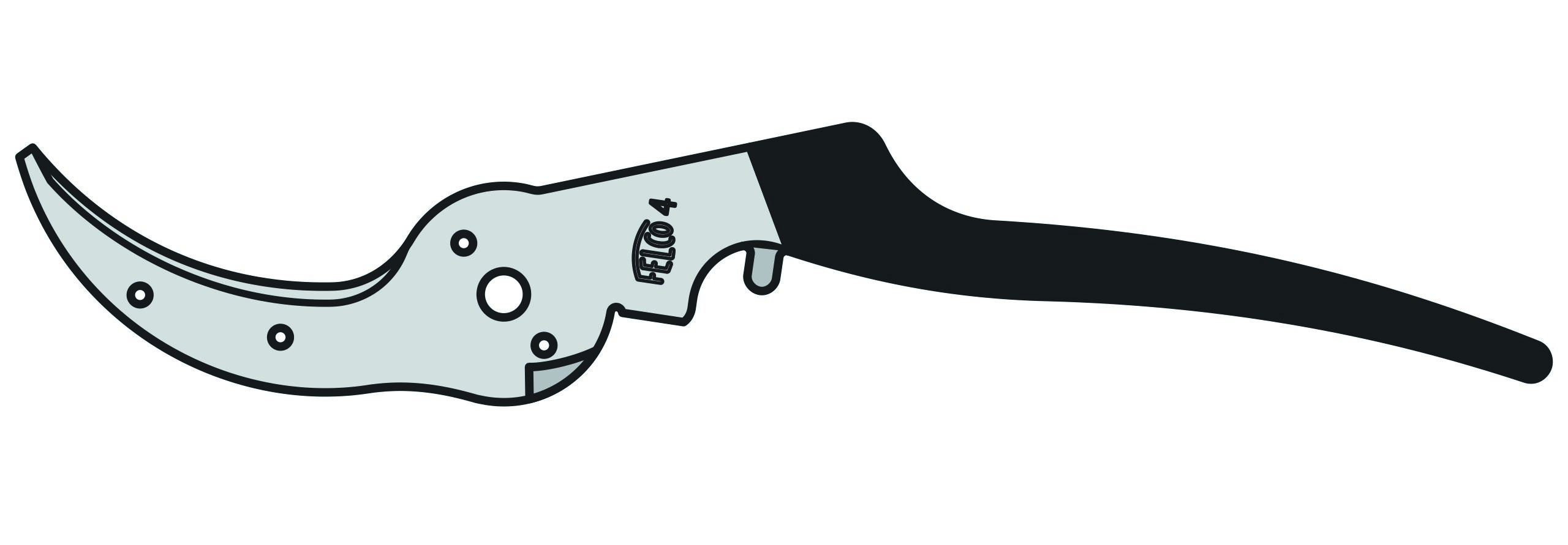 Handgreep met ondermes Felco 4 (4/2)