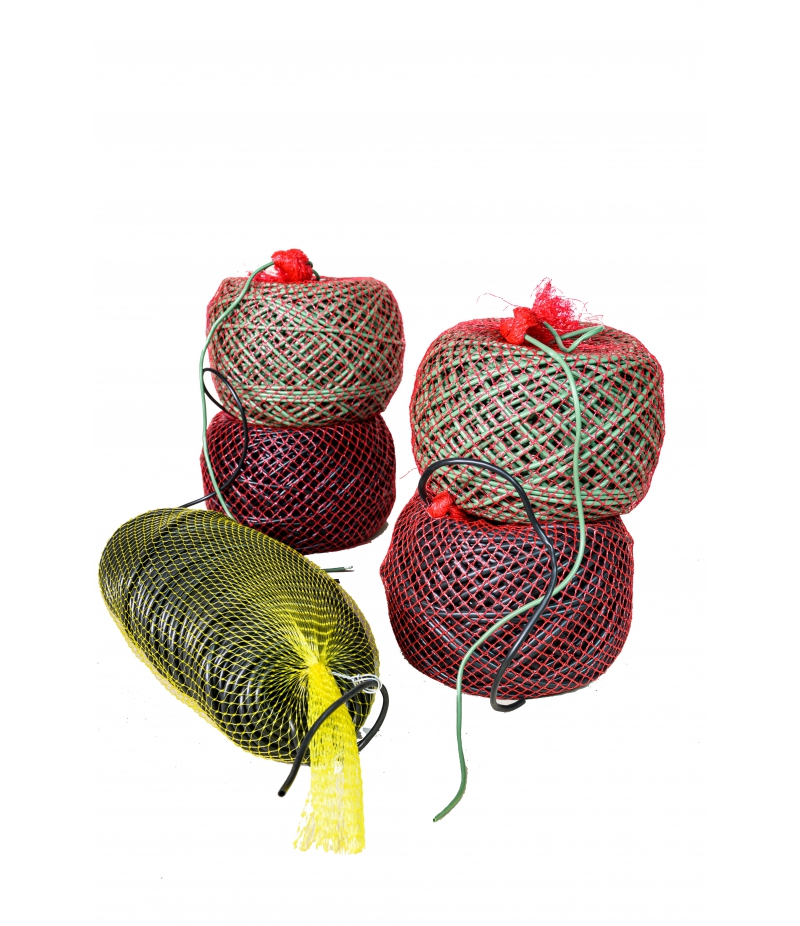 Plastiekgaine zwart 3,5mm in bolletjes /100m