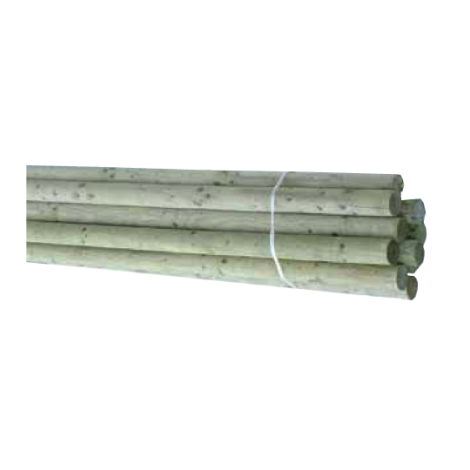 Palen gefreesd 400cm dia 10 ongepunt