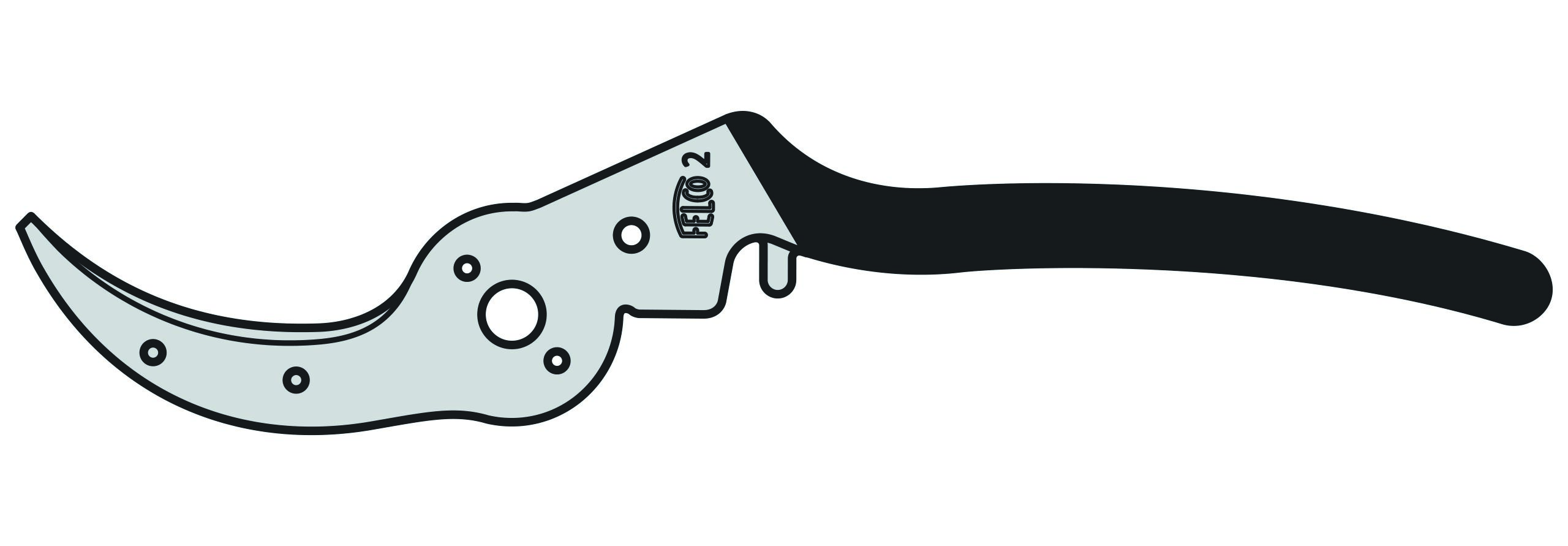 Handgreep Felco 2 met ondermes