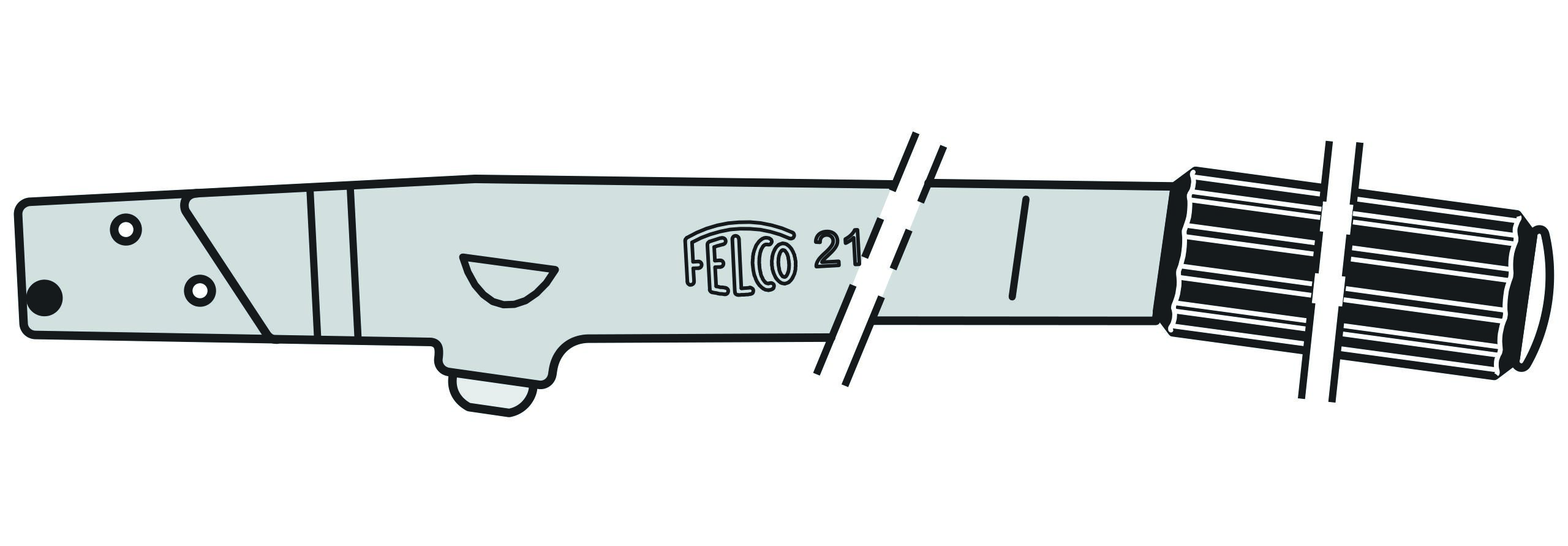 Arm met kunststof omhulsel Felco 21