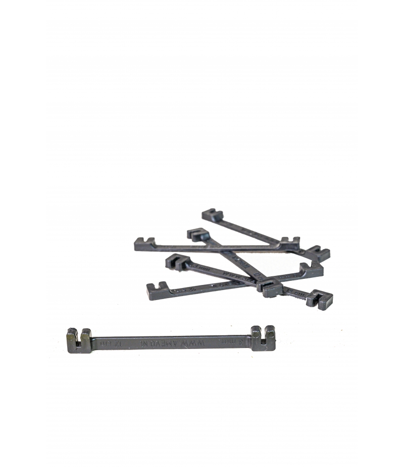 Fruit- en boomclips 12cm - 4mm zwart/500st